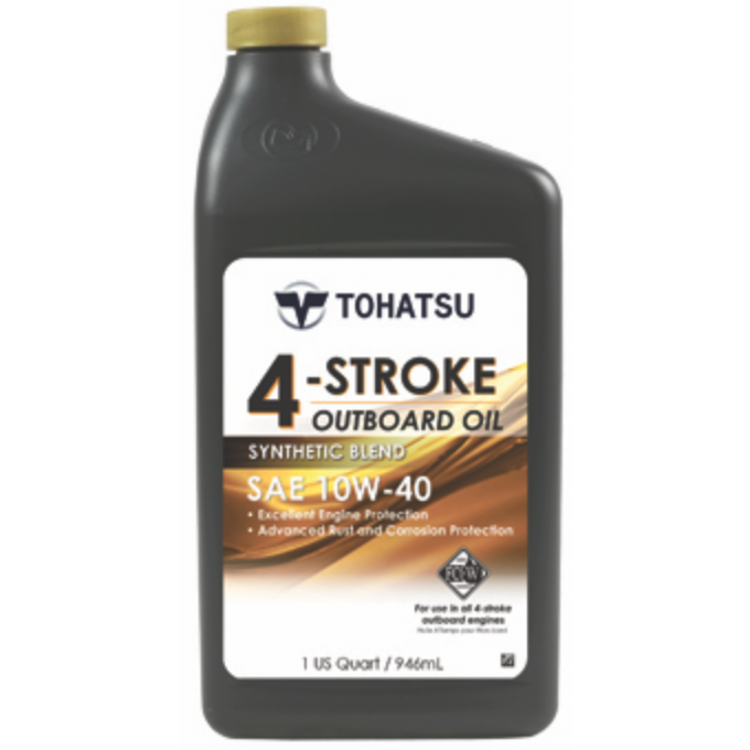 Tohatsu Genuine OEM Outboard Motor Oil 10W40 ( 1 QUART ) 332823080M